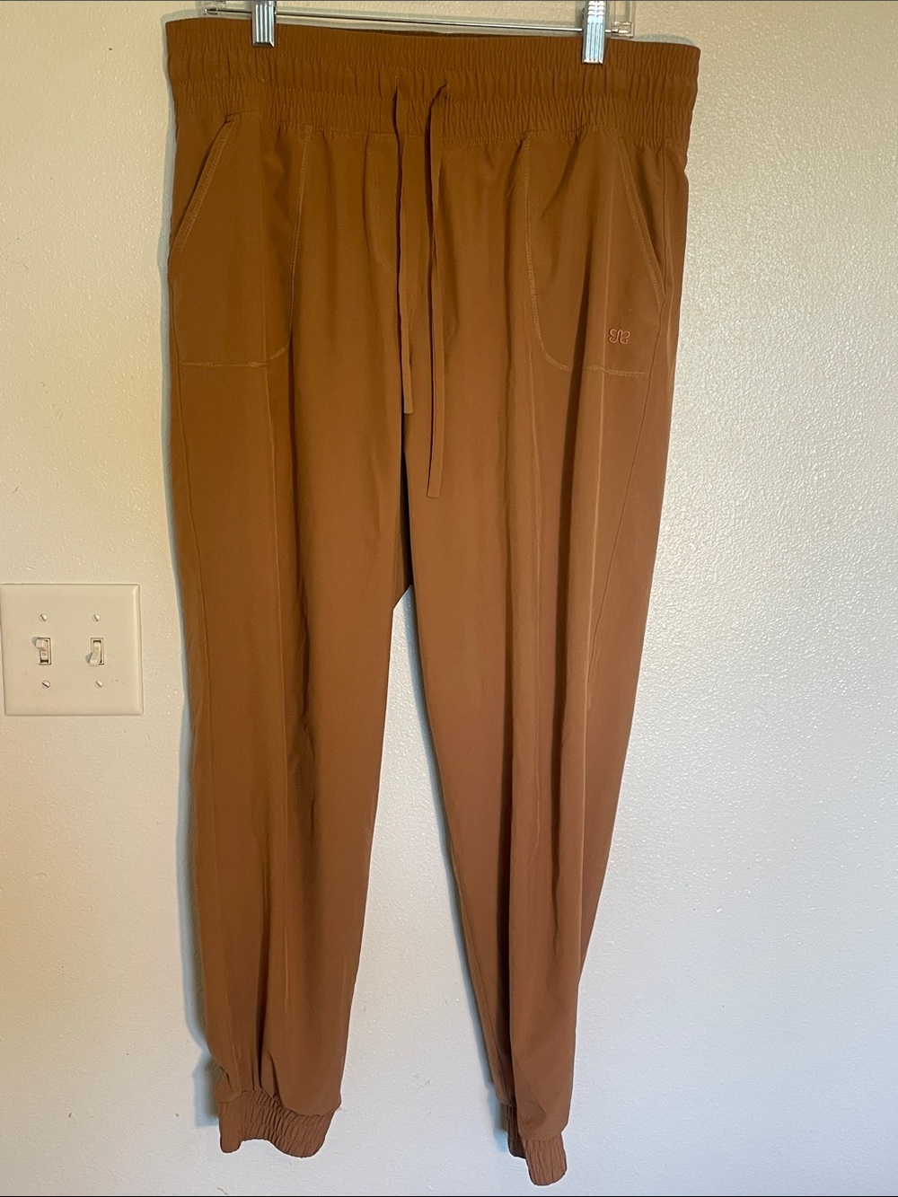 Albion Rust Track Joggers in Brown